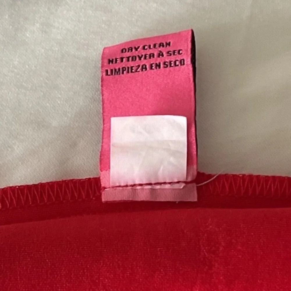 Betsey Johnson Red Sleeveless‎ Scuba Dress  Criss Cross Back Cut out Size 8